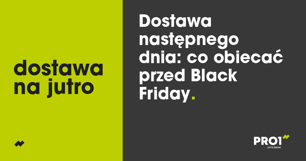 Dostawa następnego dnia: prawie połowa klientów jej oczekuje. Co sklep może obiecać przed Black Friday