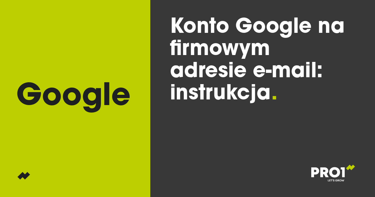 Jak połączyć firmowy adres e-mail z kontem Google?