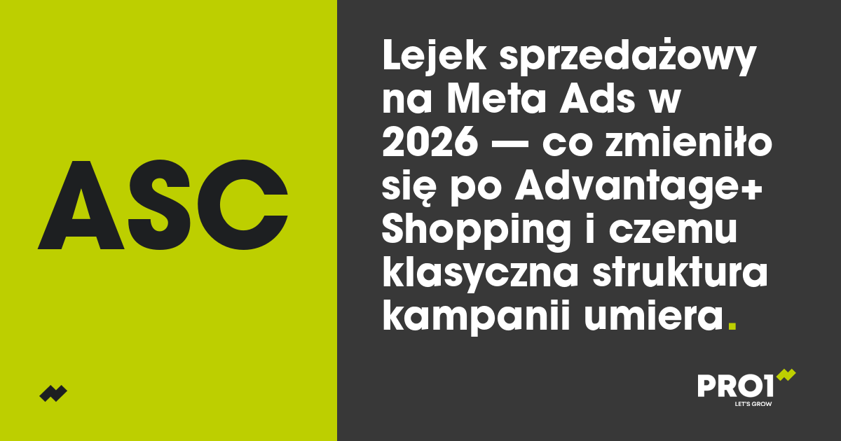 Lejek sprzedażowy na Meta Ads w 2026 — co zmieniło się po Advantage+ Shopping i czemu klasyczna struktura kampanii umiera