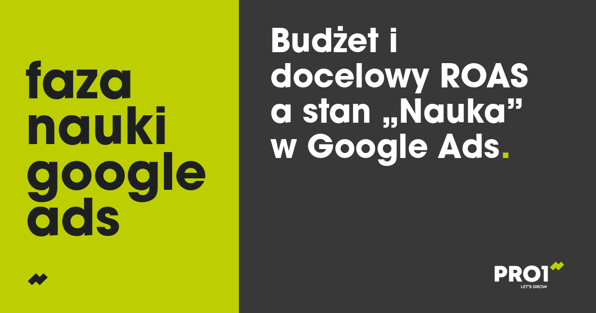 Zmiana budżetu i docelowego ROAS przed Black Friday nie włącza stanu „Nauka”. Co go naprawdę wywołuje